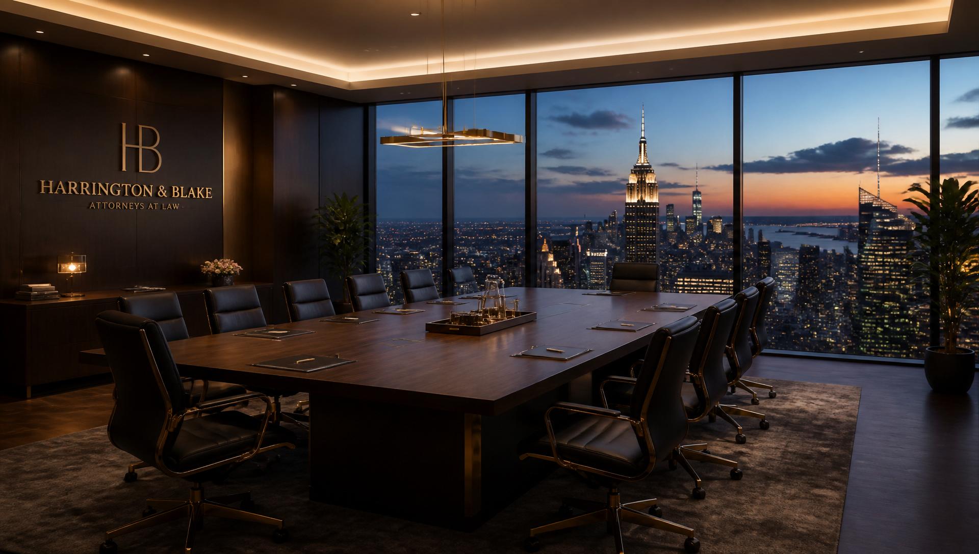Modern corporate boardroom